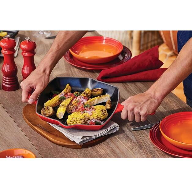 Сковорода-гриль Le Creuset квадратная 26x26 см вишнево-красная (20183260600422)