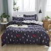 Aloe Cotton Blend Bedding Set Striped Sheet Style Modern Simple 1.2m/1.5m/1.8m/2.0m/2.2m Beds Home Bedroom Decor