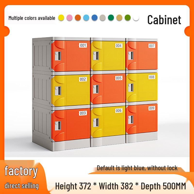 ABS Plastic Student Storage Cabinet with Fingerprint Lock, Anti-collision, Anti-mildew Features