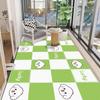 Waterproof, Non-Slip PVC Balcony Floor Mat: Scrubbable, Sun-Proof, Cut-to-Fit, Easy-Clean Kitchen or Bay Window Carpet.