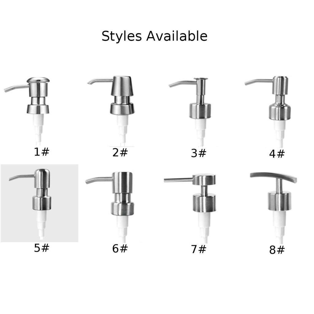 Modern Stainless Steel Lotion Dispenser Pump Nozzle Fits Any 25mm Bottle