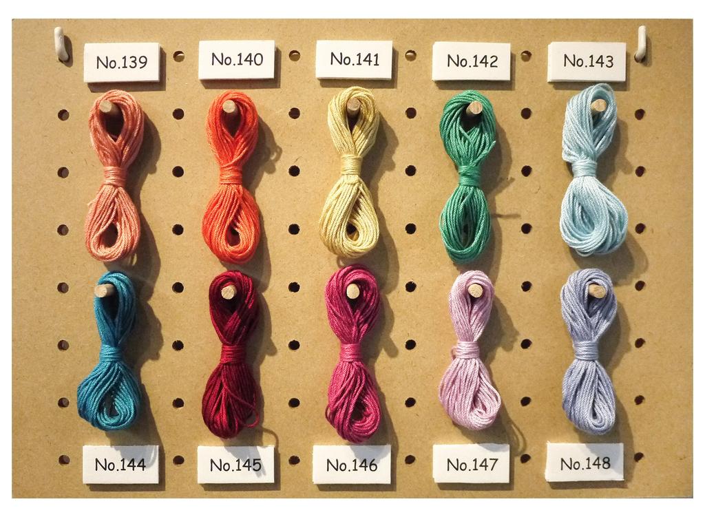 Hamanaka Washed Cotton Crochet 3842 Yarn, Col. 145, Red, 25g, Approx. 104m,