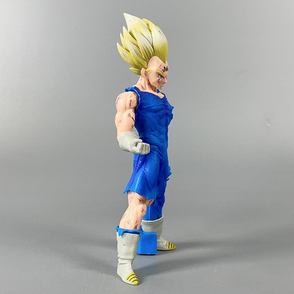 Dragon Ball Anime Super Saiyan Prince Vegeta Model Handmade PVC Model Demonized Standing Character Handmade Anime Accessories
