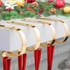 Metal Christmas Stocking Holders for Fireplace For Mantle Designed To Avoid Scratches or Damage While Supporting Heavy Stockings