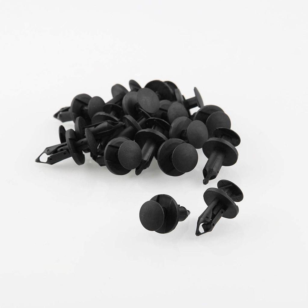 AHOMASH 8mm(5/16") Hole Plastic Rivets Fastener Push Clips for Car Auto Fender Bumper Body Panels, 120Pcs