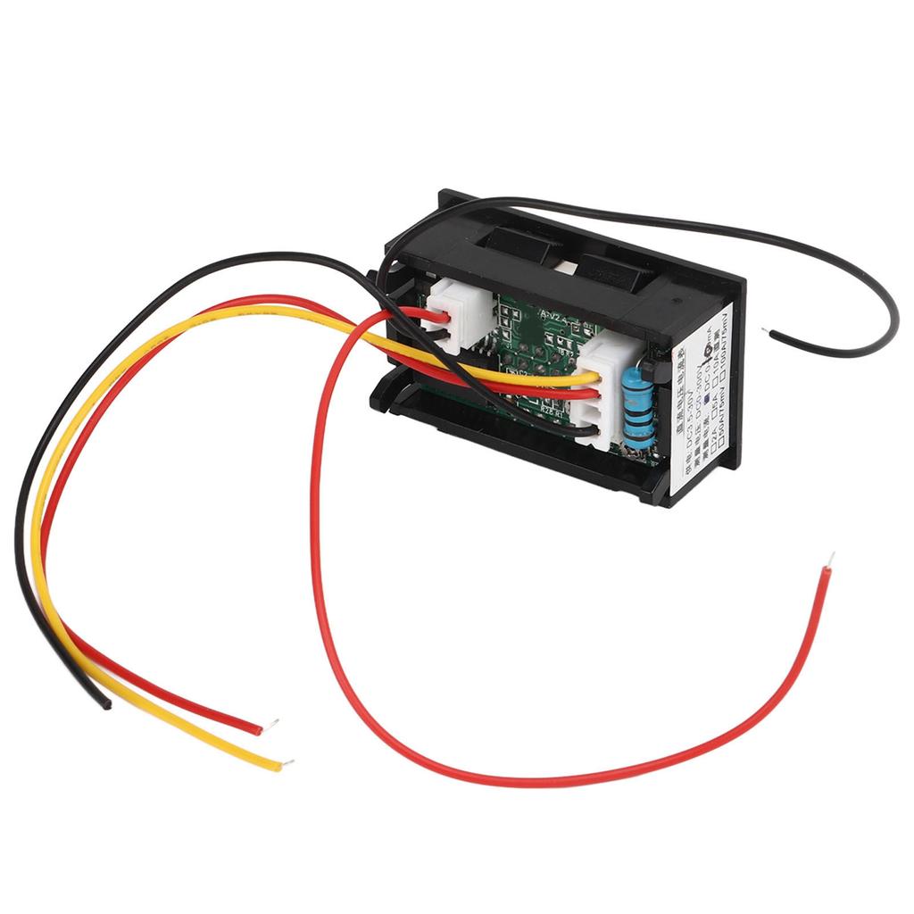 DC 0‑300V Dual Display Volt Amp Meter Digital Voltage Current Ammeter Gauge Reverse Polarity Protection