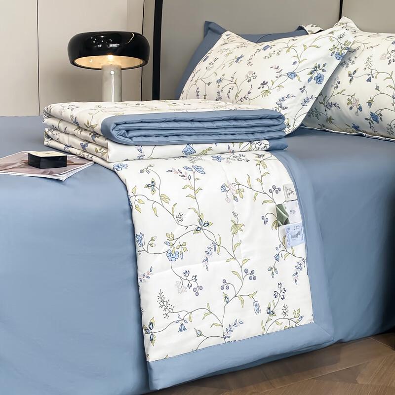 Plover Hemp-Feel Cotton Summer Quilt Set