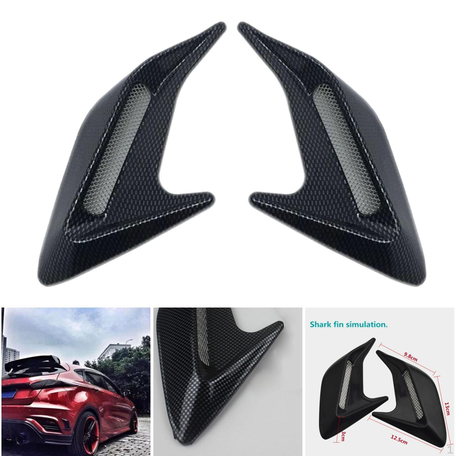 

2pcs Car Side Vent Sticker Adhesive Decor Spoiler