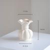 Creative Stripe Vases Decor, Ceramic, Home Bedroom Living Room Study, Flower Arrangement Table Decorations Cream Style Vase, 1Pc