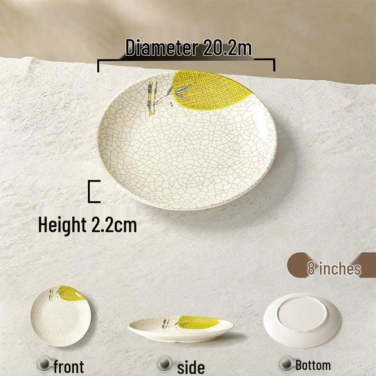 Melamine Rectangular Porcelain-Style Plate for Hot Pot & Side Dishes