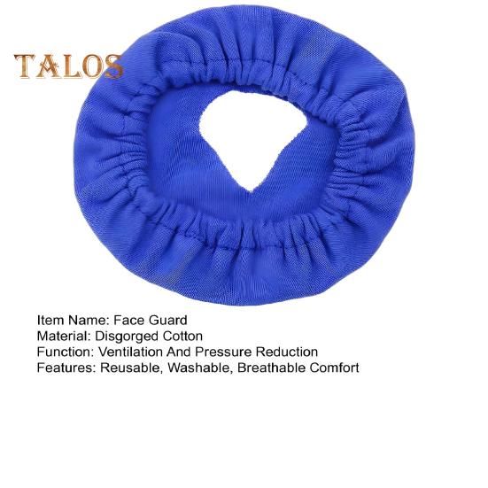 Face Guard Liner Washable Reusable Soft Blue Cotton Elastic Band Secure Fit 3D Design Breathable Face Guard