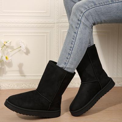 Scarpe da Donna Moda Piattaforma Classiche Stivali da Neve Invernali da Donna Caldi Vera Pelle Pelliccia Più Velluto Marrone Stivali Lunghi Al Ginocchio Fino alla Coscia