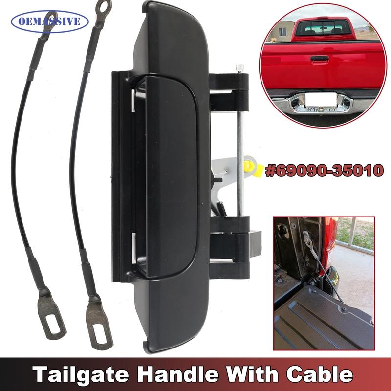 Heavy Duty Replacement Tailgate Cable Lock Latch Handle Repair Kit Pair For Toyota Tacoma 1995-2004  69090-35010