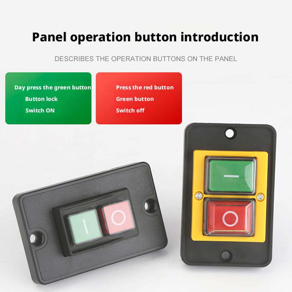 High-end Waterproof And Dustproof Momentary Electromagnetic Switches, 250V, 2-Button, Machine Safety Switches, KJD6, 5E4