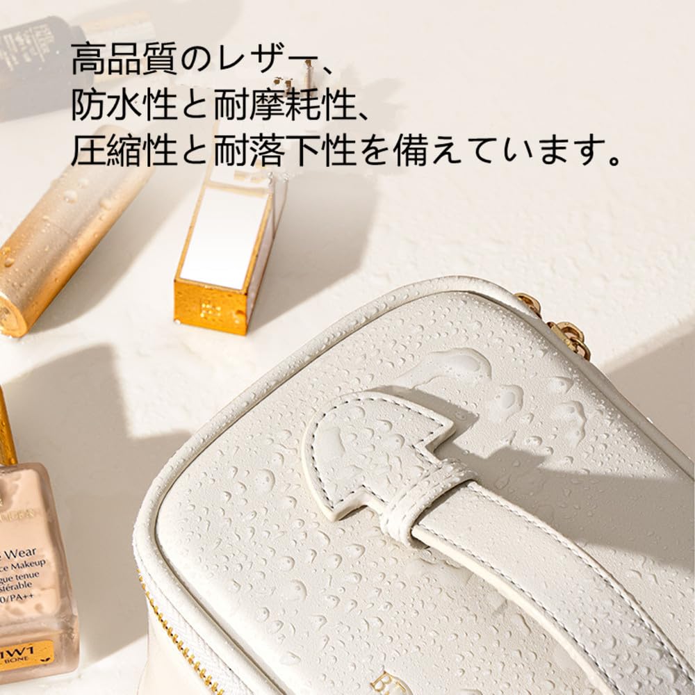 FLORPERRY Makeup Makeup Cosmetic Storage Makeup Small Item Storage Cosmetic Travel Travel Storage Vanity Business White Pouch, Multifunctional,