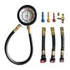 Fuel Pressure Tester Kit 0-100PSI 3-Size Adapters Fuel Pump Pressure Tester Multiple Connection Methods for Car Truck Motorcycle