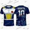 2026 New Dragon Ball Z Goku Anime Football Jersey Summer Plus Size Breathable Jersey Cosplay Short Sleeve T-shirt