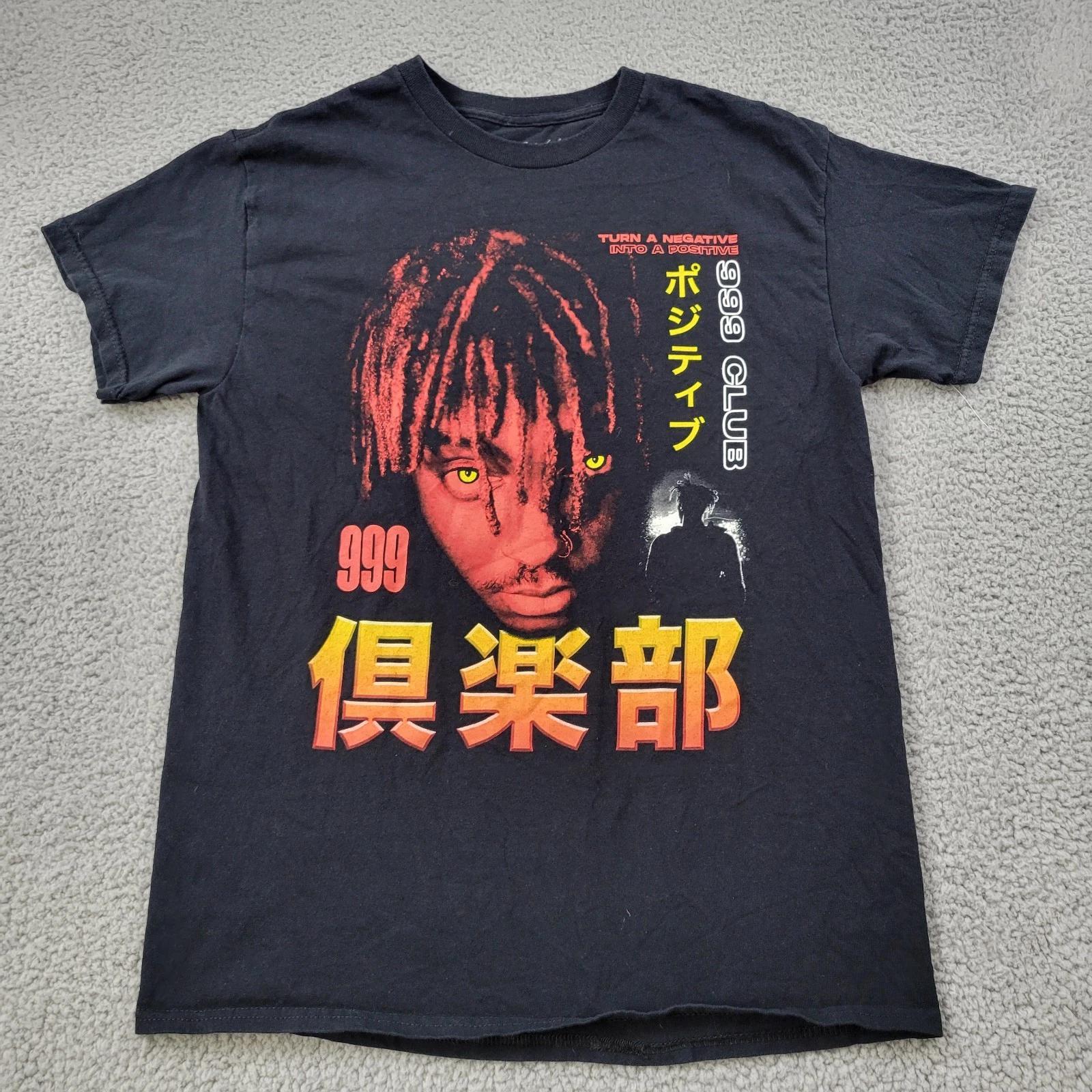 Juice Wrld Shirt Mens Medium Black 999 Club Turn A Negative Positive Japanese L