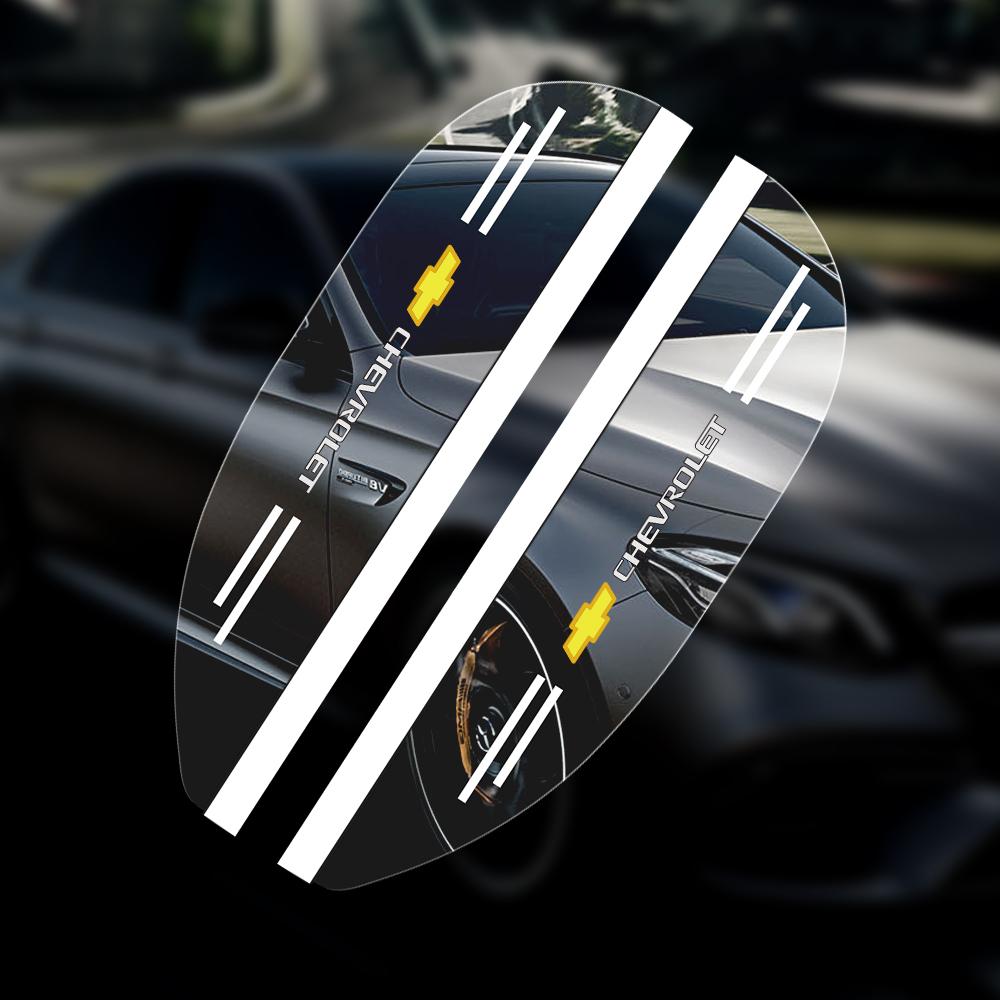 2Pcs Car Rear View Mirror Sticker Rain Shield Shade Cover Decoration For Chevrolet Cruze Colorado Spark Captiva Malibu Trax Aveo