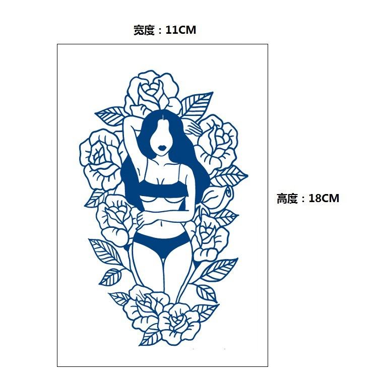 Stopniowa Zmiana Geometryczny Ziołowy Sok Lis Wieloryb Syrena Symulacja Naklejka Tatuaż, Kalkomania do Transferu Wodnego