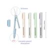 1 PIÈCE Ciseaux Pliables Simples Coupe-papier Couteau 2 en 1 Multifonctionnel Forme de Stylo de Poche Outils de Découpe pour Scrapbooking Gravure