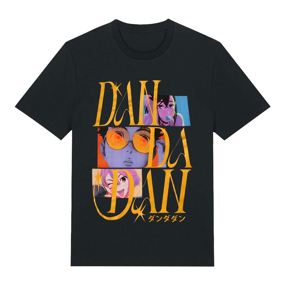 

Dandadan Intro Character Panels T-Shirt Street Style Graphic Tee Women Men Casual Cotton Loose Short Sleeve Tshirt High Quality O-neck Clothing XS чёрный