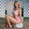 Metal Bikini Girl Retro Sign Rustproof Tin Wall Art 30x20cm Bar Home Garden Decor