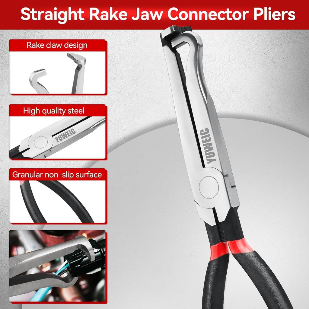 3PCS Automotive Wire Connector Removal Tool Kit - Electrical Disconnect Pliers Set Locking Tab Disconnect For Car Sensors, Wiring Harnesses,