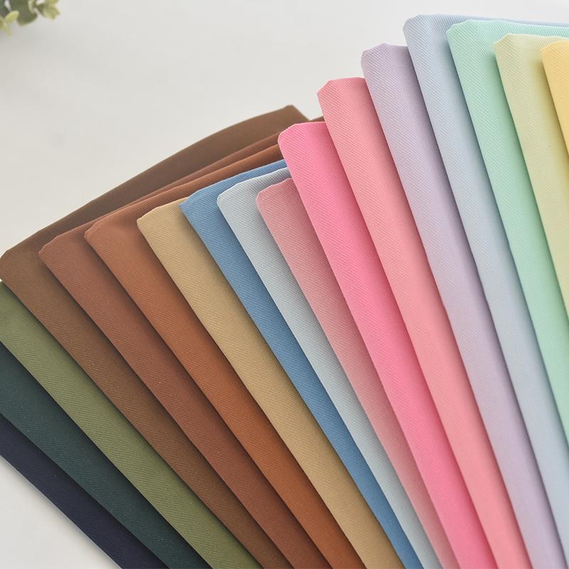 Cotton Woven Fabric Cotton Drill Fabric Pure Cotton Fabric Plain for Shirts Dress In Stock Twill Fabric Fine Spinning