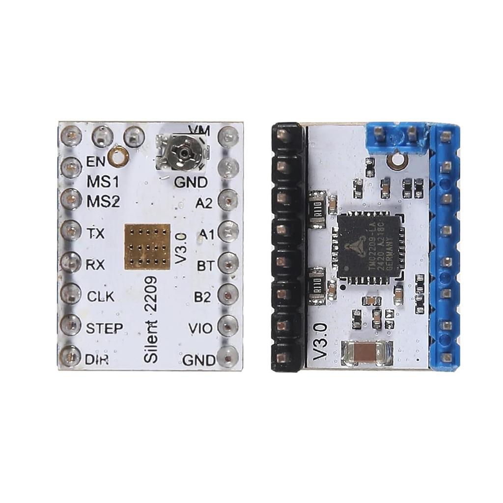 5Pcs TMC2209 V3.0 Stepper Motor Driver for 3D Printer with heatsink Microsteps Current 2.8A Peak for Reprap Ramps1.4