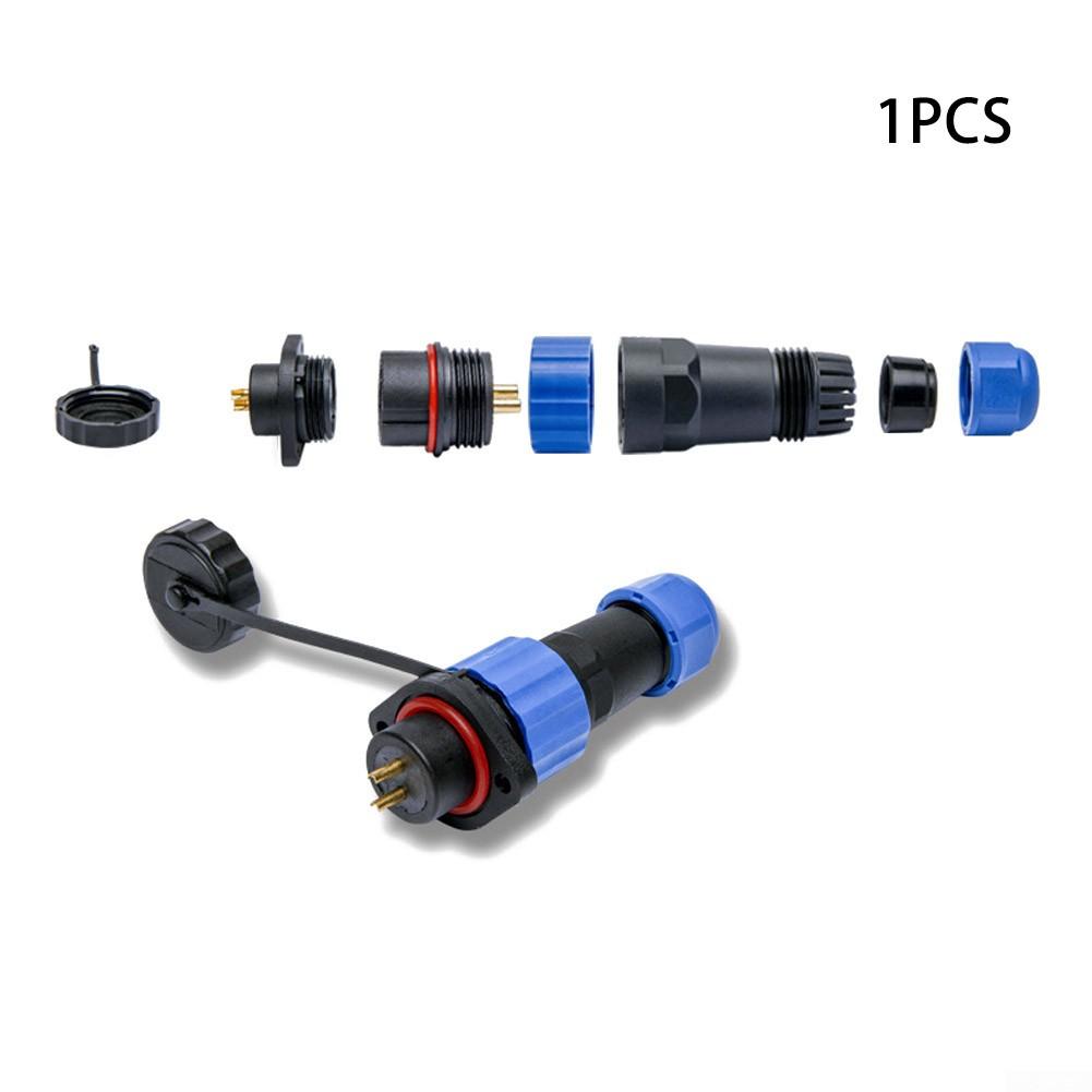 Praktický konektor modrý černý zásuvkový konektor pro kabel 2/3/4/5/6/7pinový