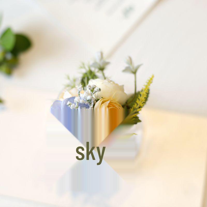 Mori-Style Korean Camellia Wedding Boutonniere & Bridesmaid Wrist Corsage Set