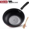 German Crystal Non-Stick Oilless Wok: Smoke-Free Flat Bottom Stir-Fry Pan for Induction & Gas Stoves.
