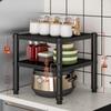 Thickened Black Carbon Steel 4-Tier Kitchen Gap Storage Shelf
