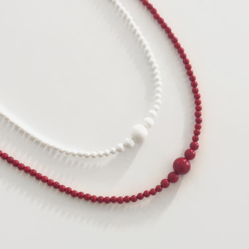 STILL INSTANT Rose with Dew - Necklace 12 (2colors)