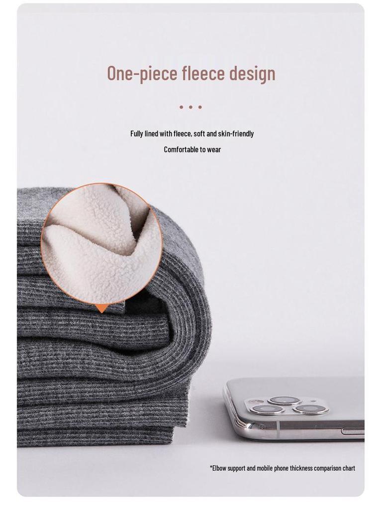 Warme Unisex Gelenk-Armschoner: Samtverstärkt für Ellenbogen- und Handgelenkunterstützung im Herbst/Winter