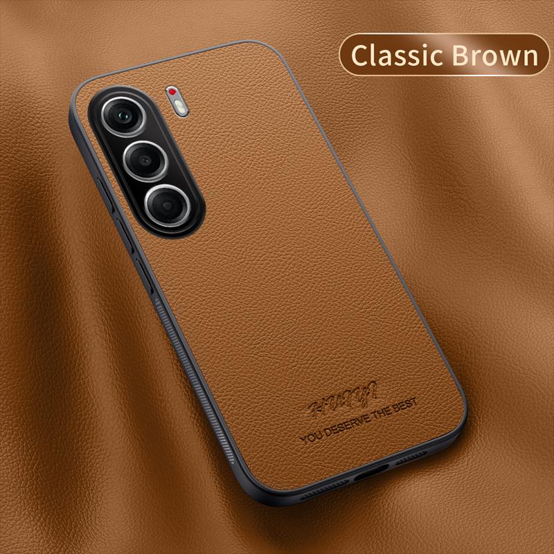 

Magsafe Leather Case for Tecno Camon 40 4G Car Magnetic Holder Wireless Charging Silicone Hard Phone Cover TecnoCamon40 CM5 Camon 40 4G коричневый