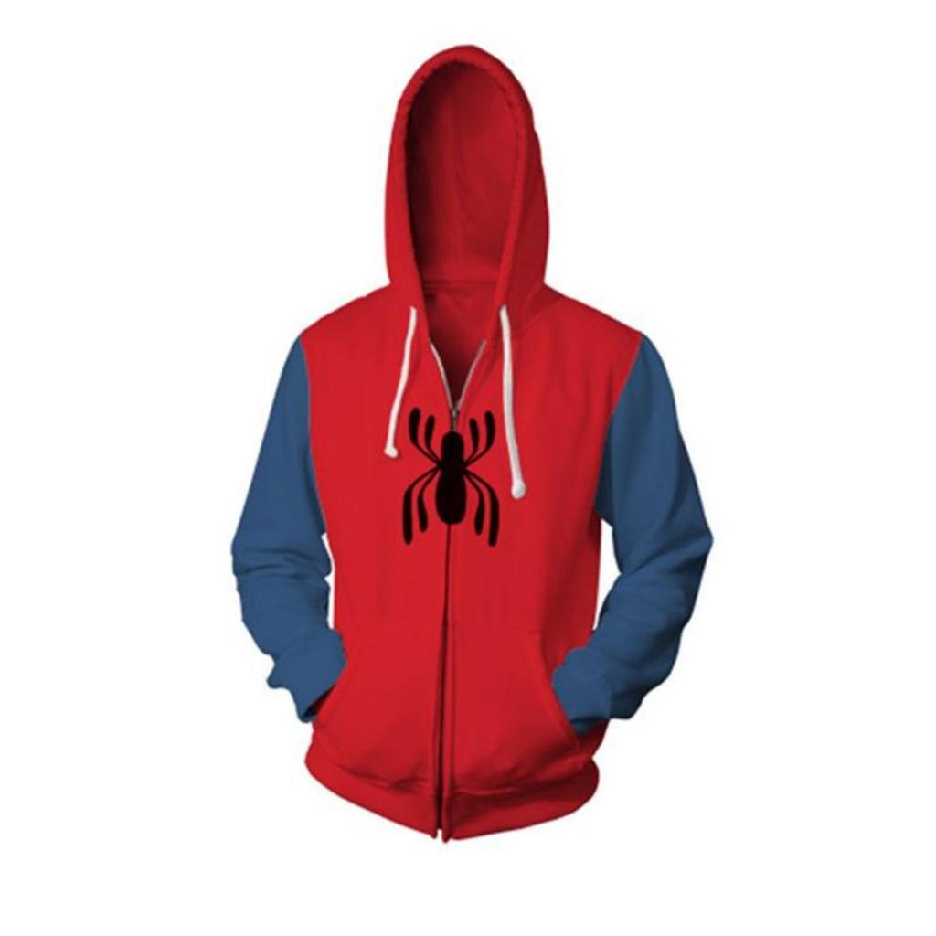 Casual Loose Fit Long Sleeve Hooded Jacket with Front Pocket and Printed Design Suitable for Men and Women Lightweight Zip Up Sweatshirt