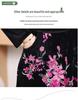 Gold Velvet Patchwork Two-Piece Dress for Middle-Aged Women - Age-Reducing and Stylish Long-Sleeved Attire for Spring and Autumn