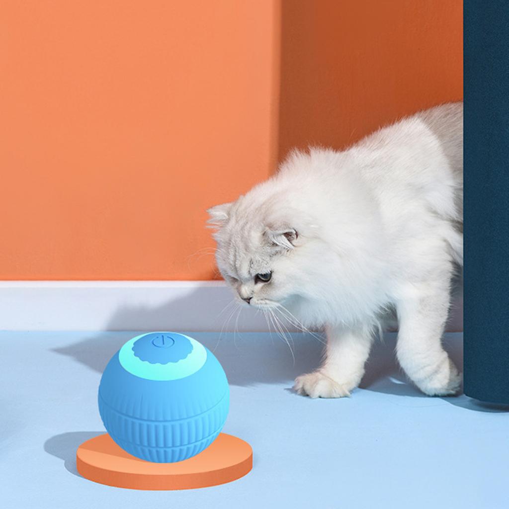 Smart Toys Automatic Rolling Ball Electric Toys Interactive For Cats Training Self-moving Toys For Indoor Playing