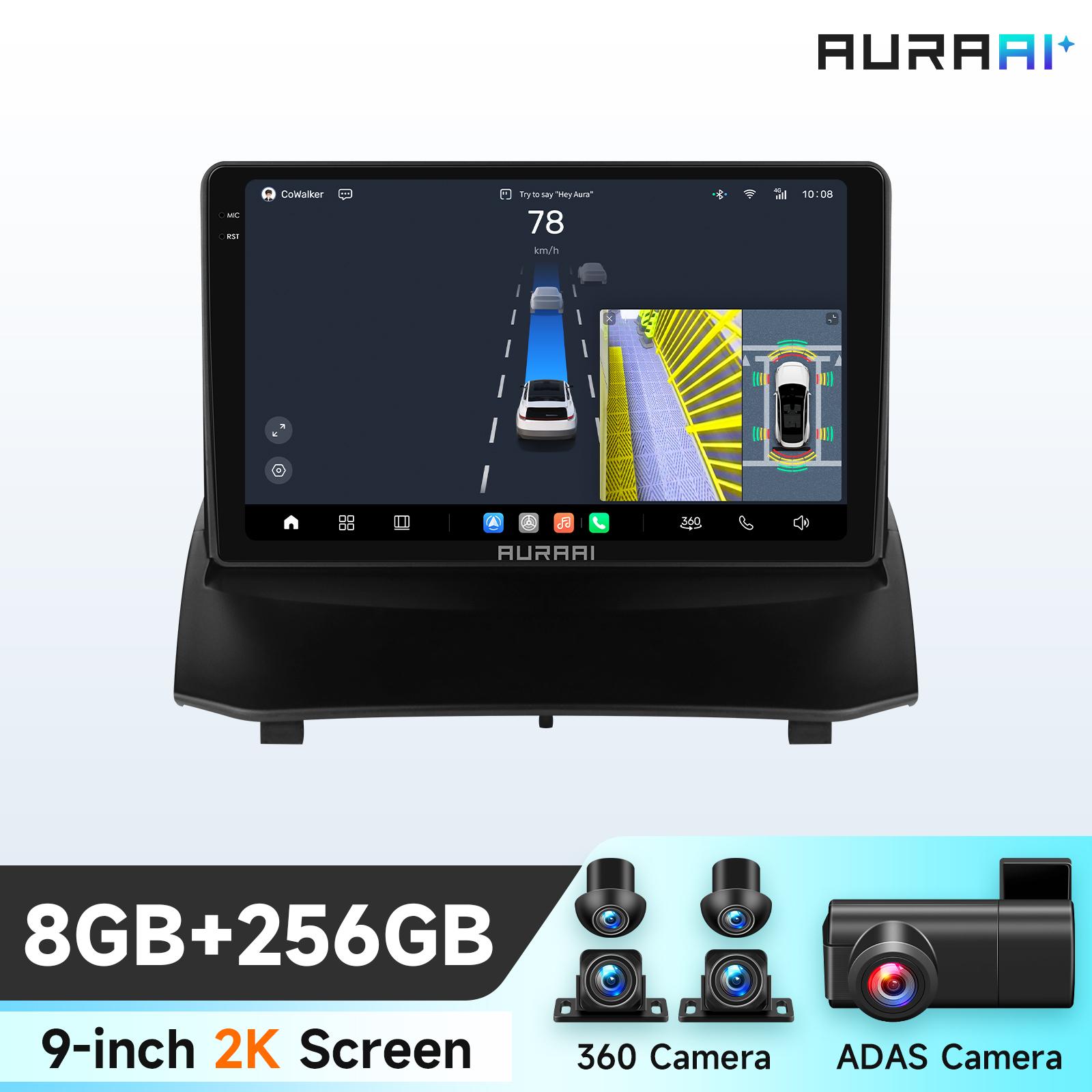 

Hizpo 2K Screen Wireless Apple Carplay Android Auto for Ford Fiesta VI SYNC Car Radio Infotainment Multimedia IntelligentPlayer GPS Bluetooth Stereo S8 8Core 8G 256G 9inch ADASC2,360C3