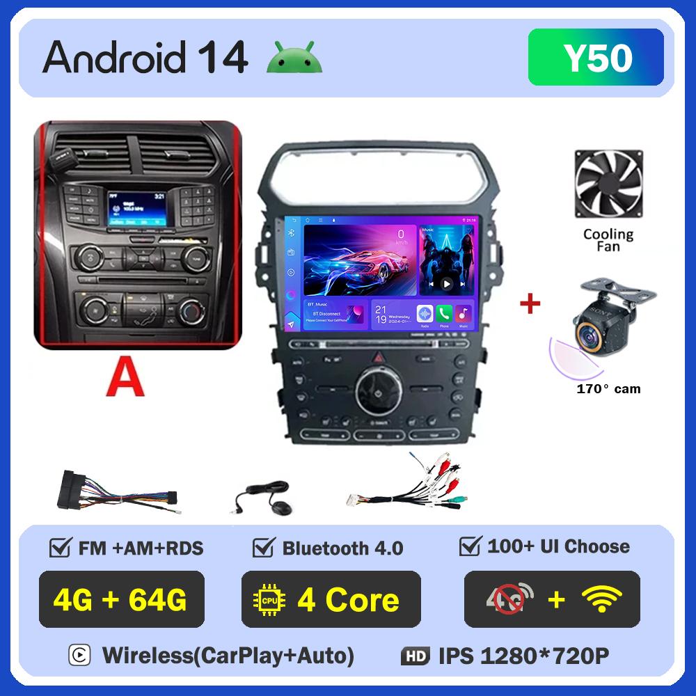 For Ford Explorer 5 2011 - 2019  Car Radio Player Car Carplay Screen Autoradio Mirror Link Car Intelligent Systems Touch Screen