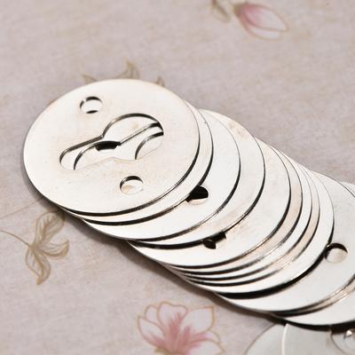 100 Stück Silber Eisen Elliptische Kürbis Bilderrahmen Aufhänger Heimdeko