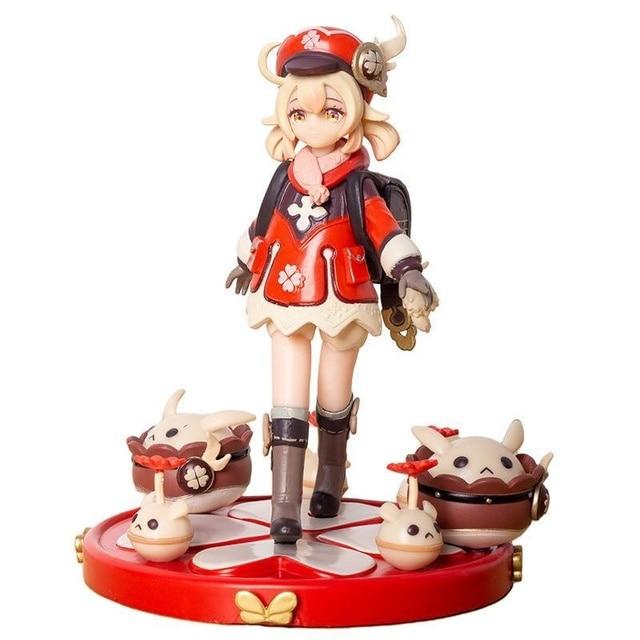 17cm Genshin Impact Anime Figure Mihoyo Klee Kawaii Action Figurine Pvc Cute Collection Model Doll Toy Christmas Gift for Kid