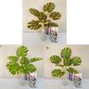Artificial Green Plant Home Decor With Soft Silicone Leaves For Wedding And Photography Props