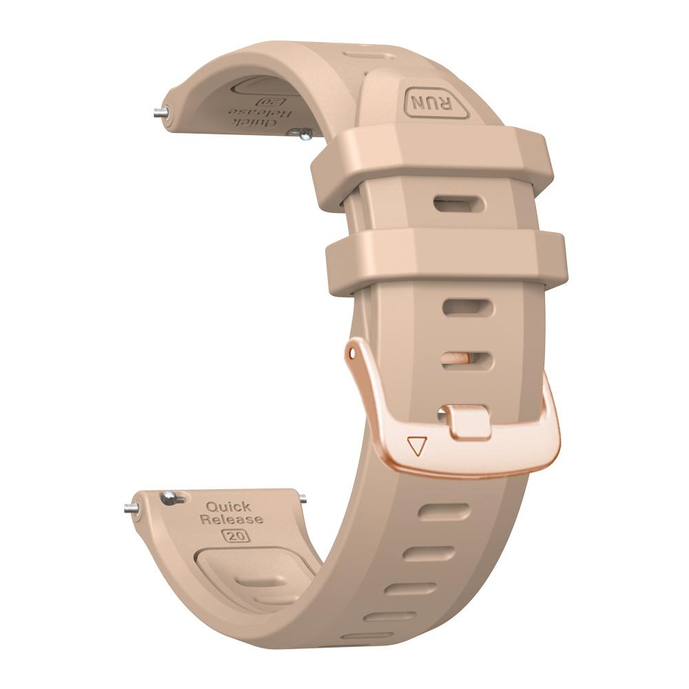 20 mm tvåfärgat silikonarmband för Garmin Forerunner 170 170Music Forerunner 70 570 42 mm 165 245 Vivoactive 6 5 Venu 2 Plus Band