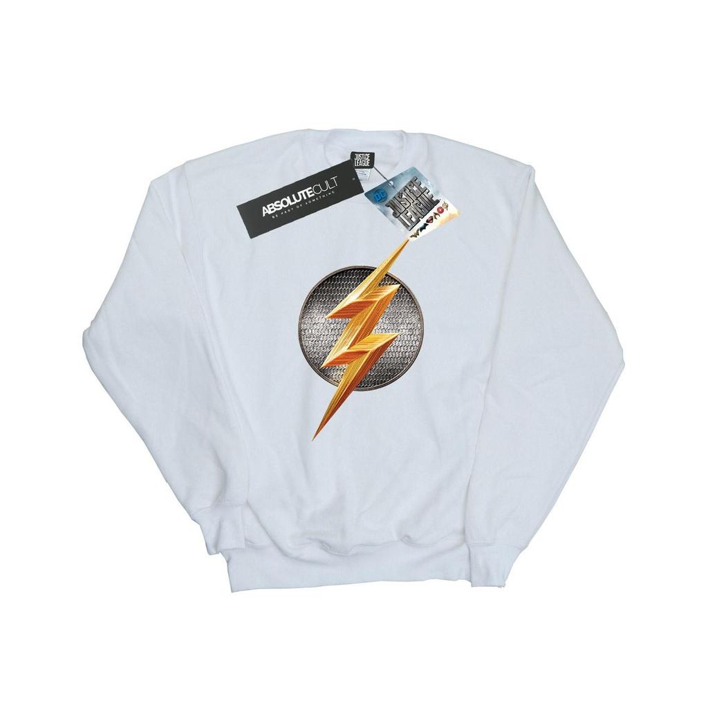 DC Comics Mens Justice League Movie Flash Emblem Sweatshirt