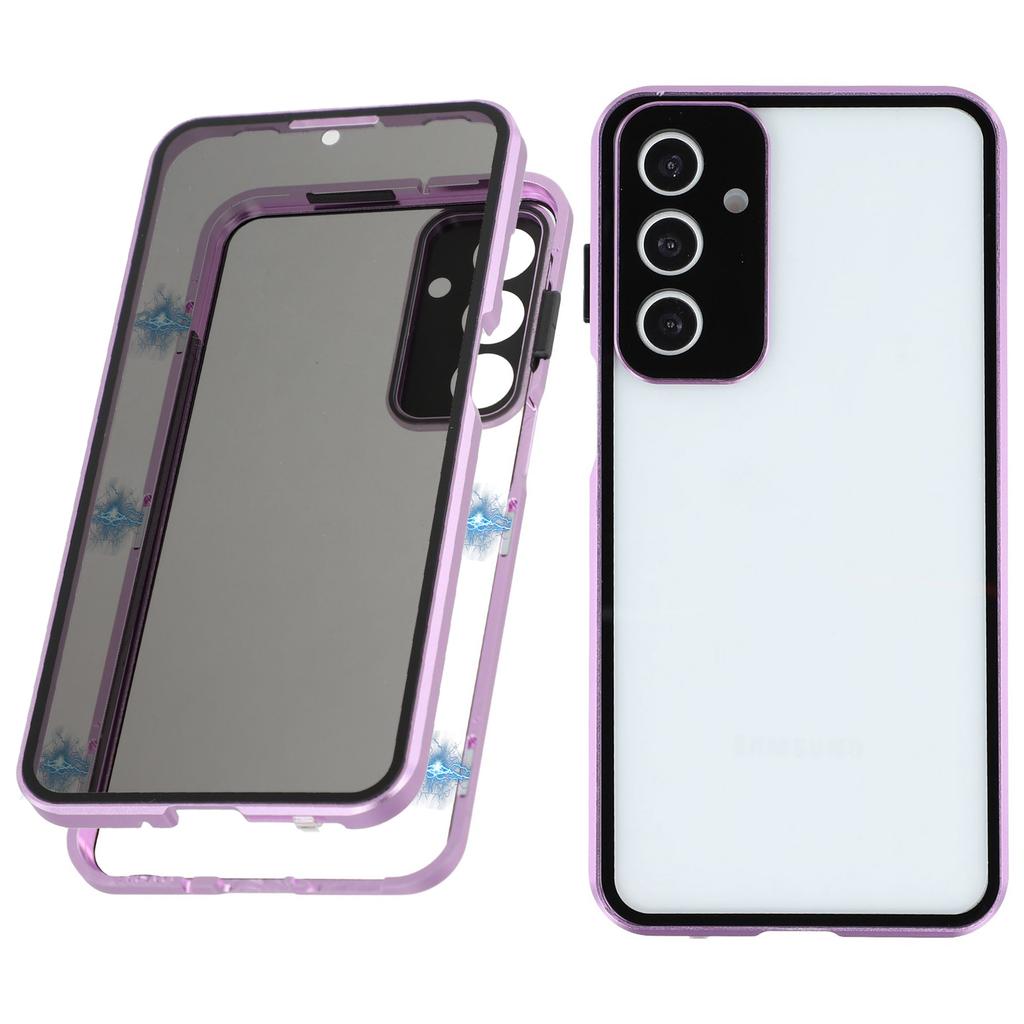For Samsung Galaxy A16 5G/4G Case with Anti-Spy Screen Protector/Lens Film Tempered Glass Metal Phone Cover