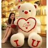 Oso de Peluche Gigante Corazón Te Quiero de 80-100 cm Juguete de Peluche Almohada Suave Muñeco Regalo de San Valentín Cumpleaños para Novia y Niños