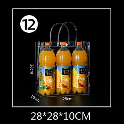 1PC Clear Tote Bag Transparent Shopping Bags Shoulder Handbag PVC Waterproof Storage Bag for Gift Cosmetic Plastic Bags 18 Sizes